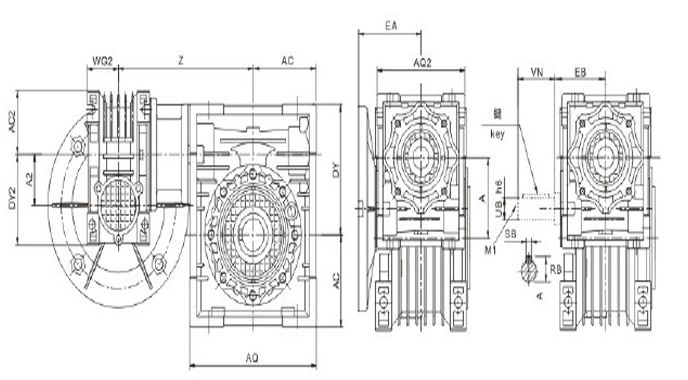 蝸輪蝸桿減速機JRSTED系列圖紙及詳細參數(shù) 蝸輪蝸桿減速機JRSTED系列圖紙及詳細參數(shù)