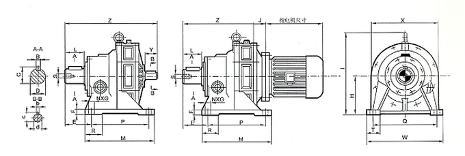 臥式擺線減速機技術參數 臥式擺線減速機技術參數